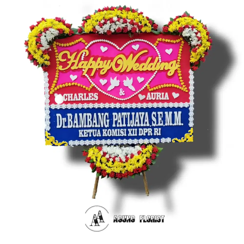 Karangan bunga papan