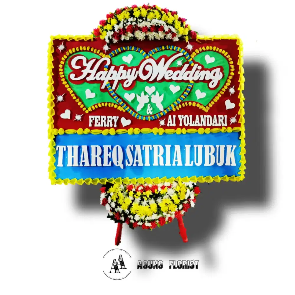 Karangan bunga papan