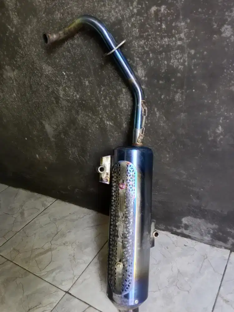 Knalpot mdm sarful blue titan