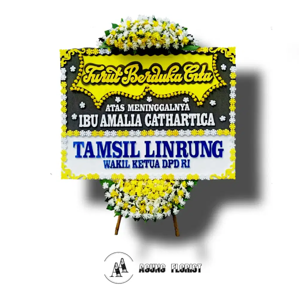 Karangan bunga papan