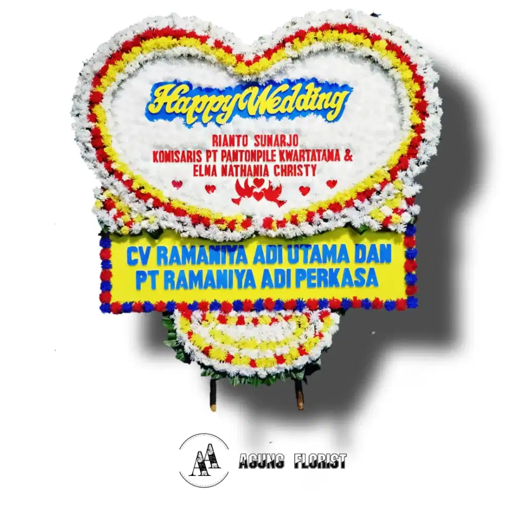 Karangan bunga papan