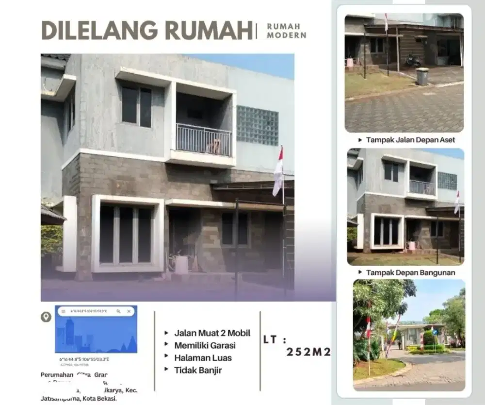 Dijual Rumah Siap Huni Perum Citra Grand Bekasi