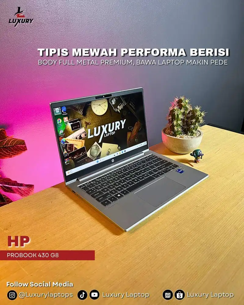 LAPTOP HP PROBOOK 430 G8 SLIM CORE I5 GEN 11 RAM SSD JUAL CEPAT BU