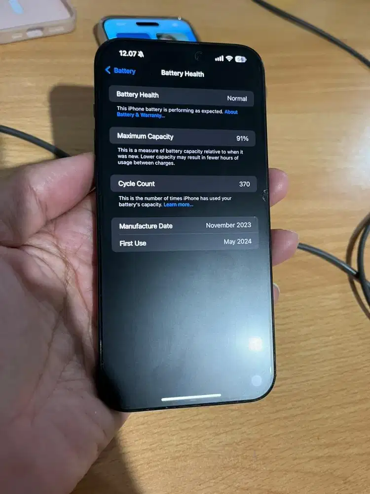 Iphone 15 promax 256gb ex ibox mulus bebas dent BH 91