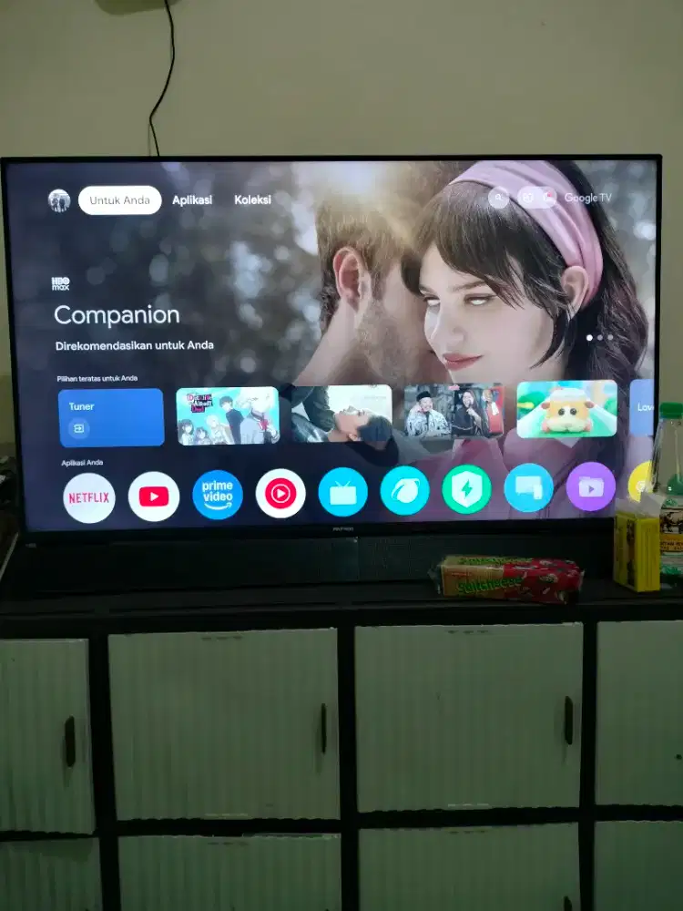 TV Polytron android 43inch + subwoofer android tv