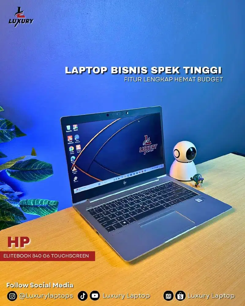 LAPTOP HP ELITEBOOK 840 G6 TOUCHSCREEN CORE I7 JUAL MURAH BU SSD RAM