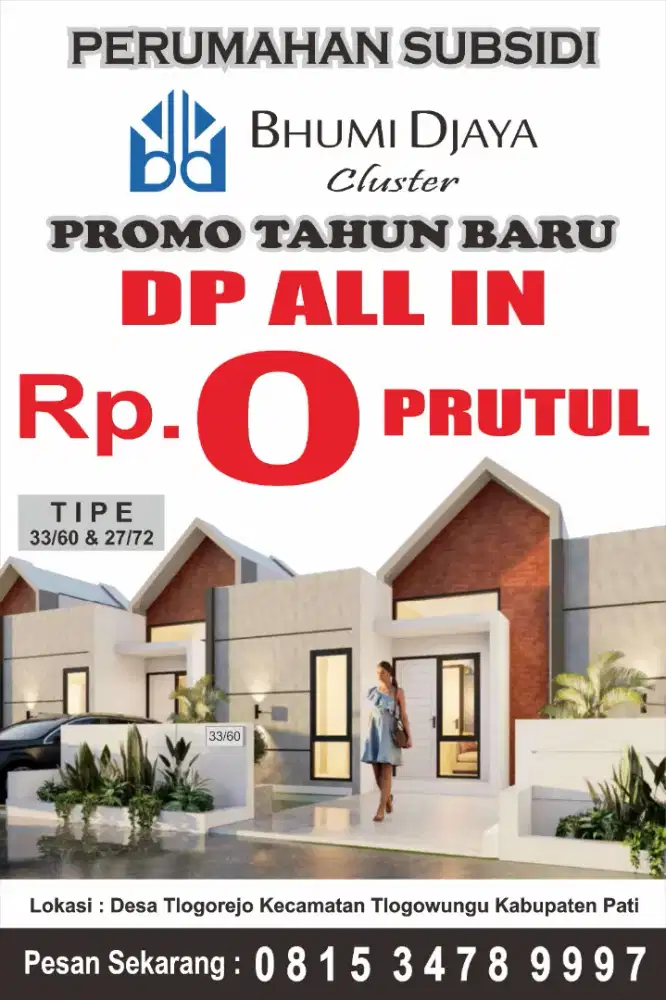 Perumahan Subsidi Bhmu Djaya Cluster