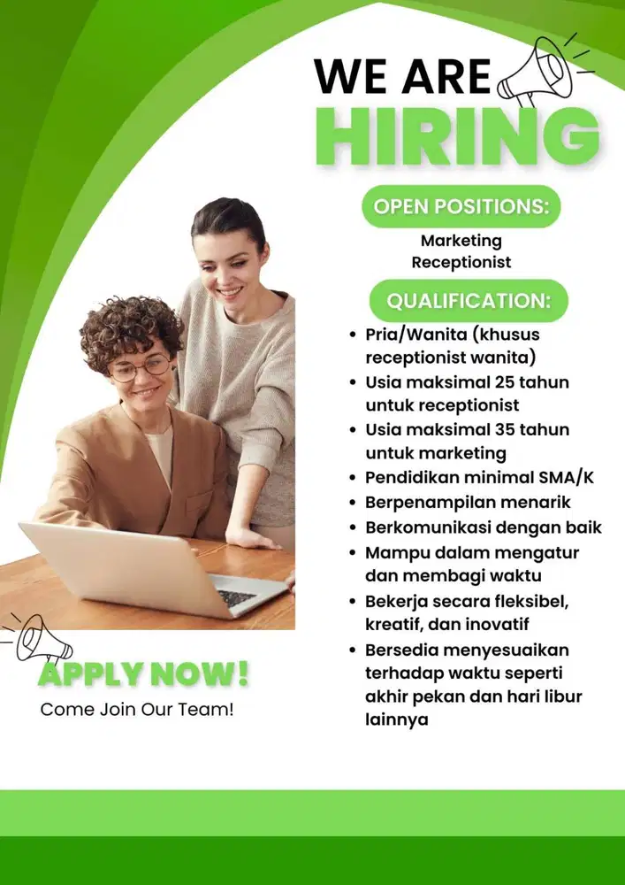 Lowongan Pekerjaan Reseprionis