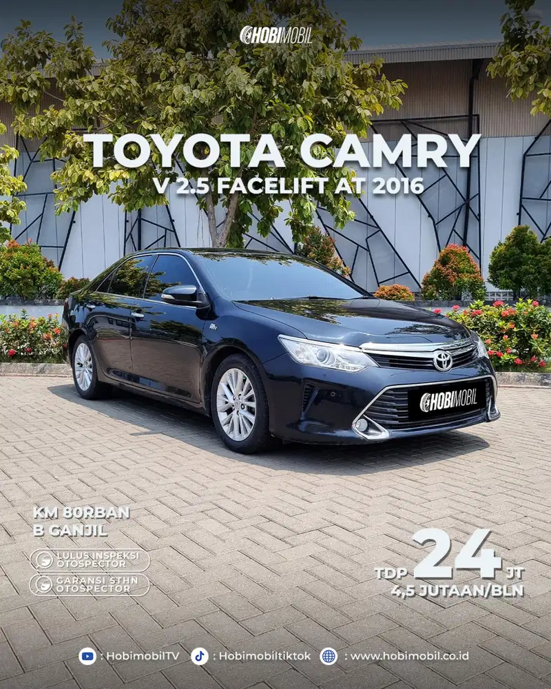 Toyota Camry V 2.5 at 2016 garansi mesin 5th