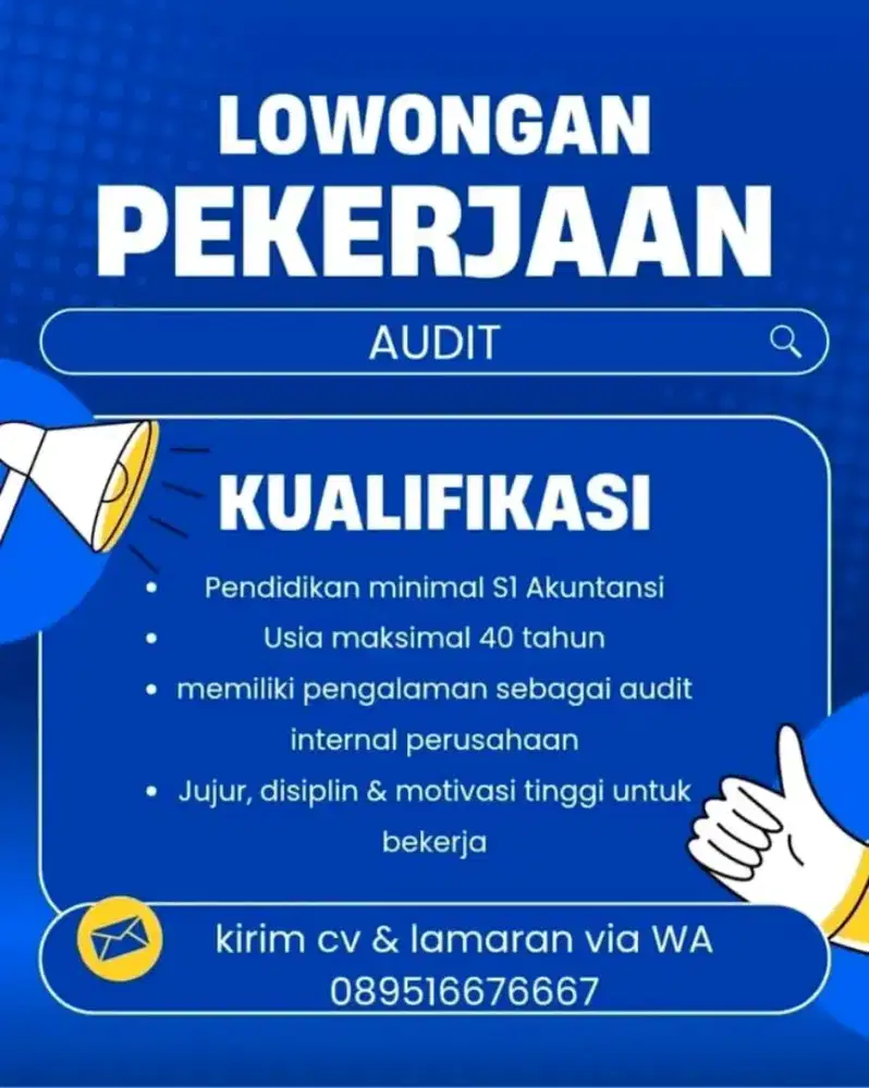 lowongan kerja audit