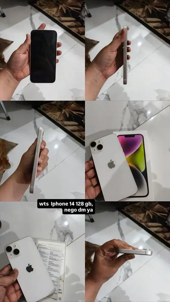 Iphone 14 128 Starlight bekas
