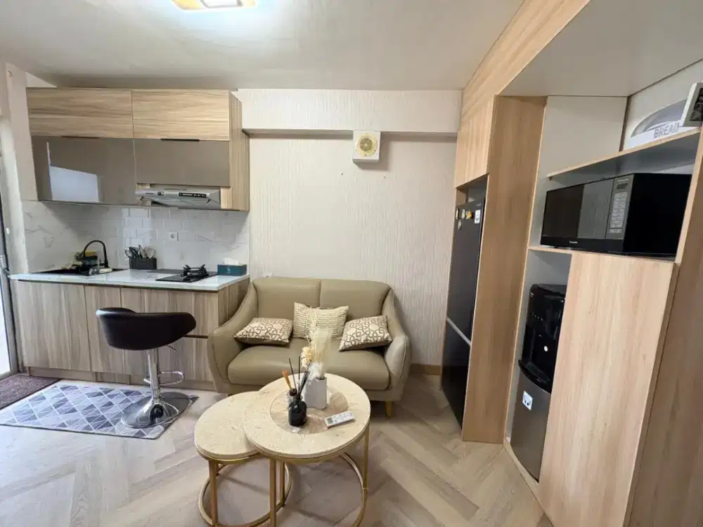 Jual unit interior cantik 2bed room furnish atas mall@bassura city
