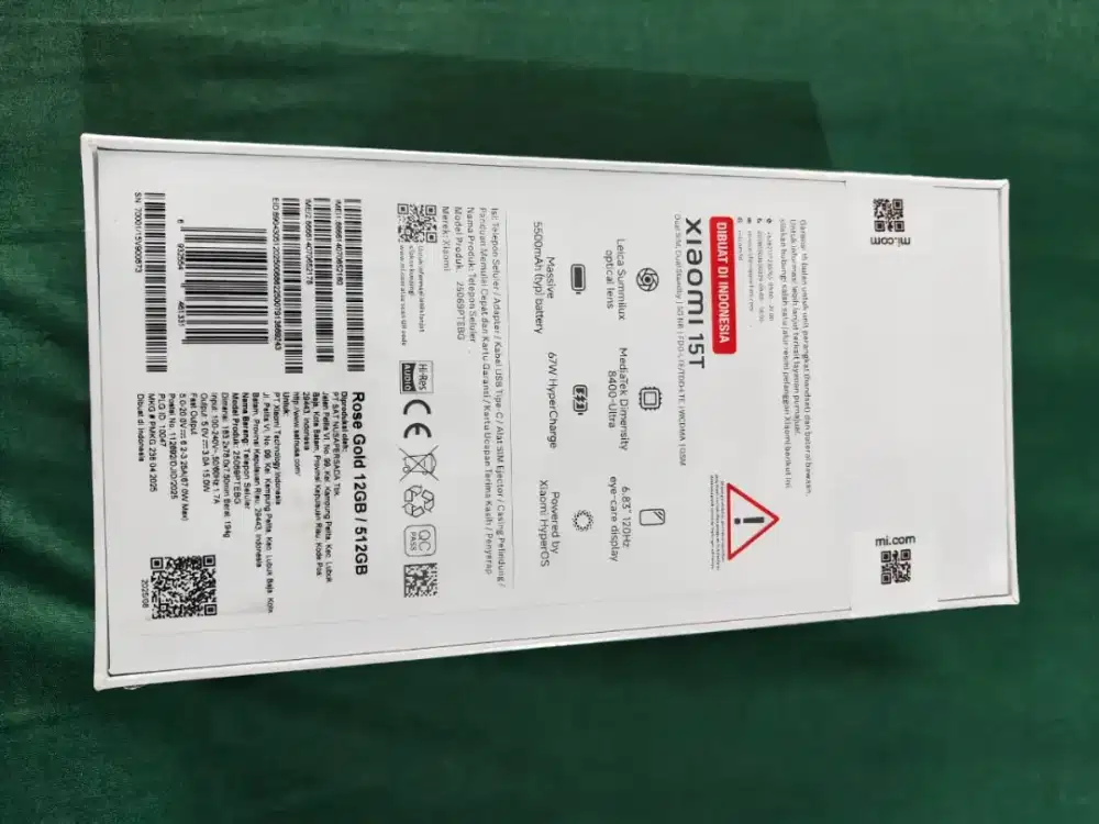 Xiaomi 15T  ram 12/512