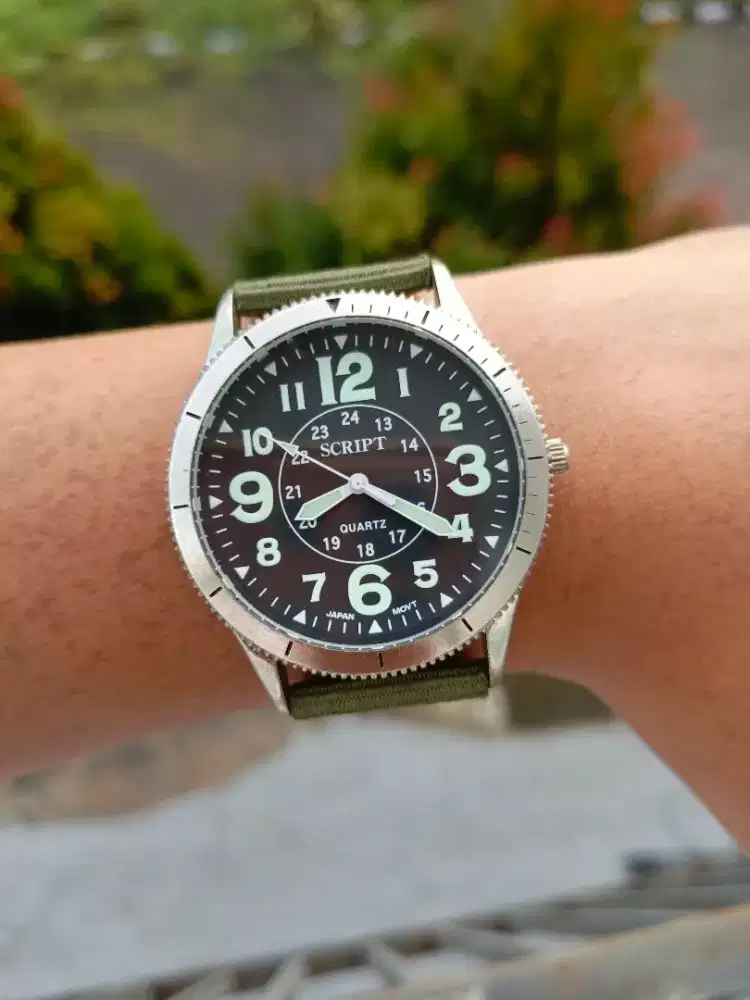Jual jam tangan original script military