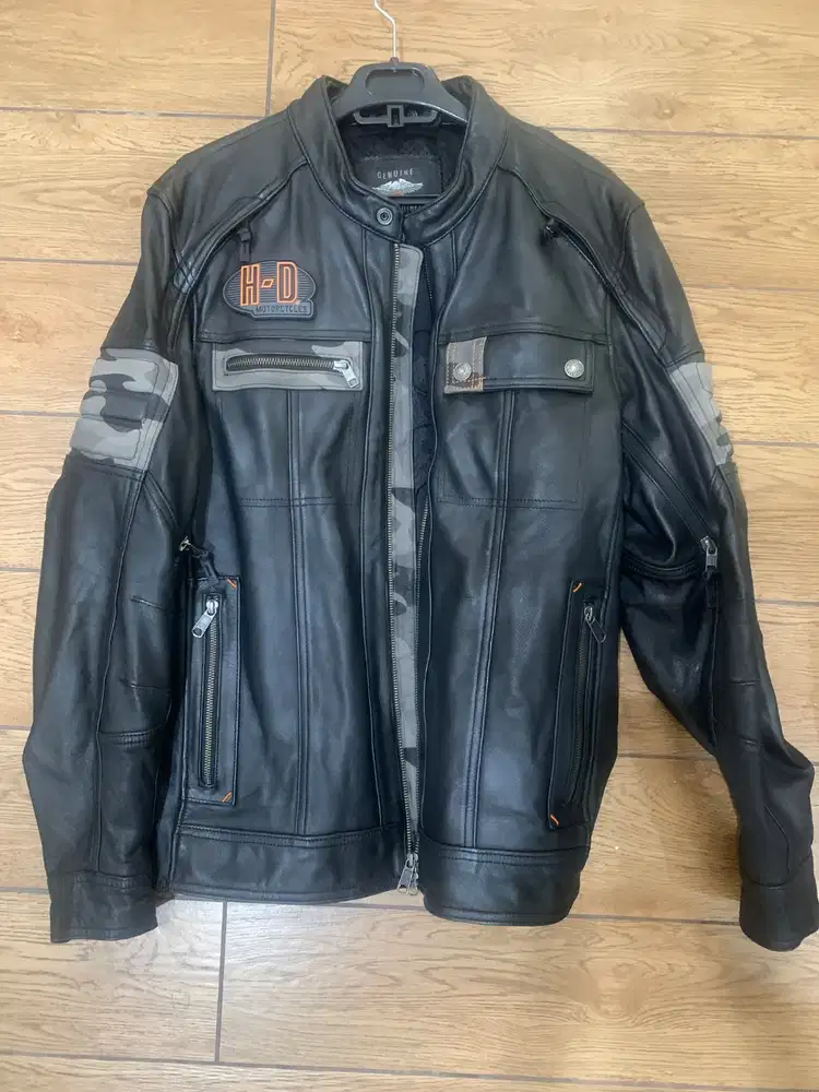 Jaket kulit asli harley davidson like new