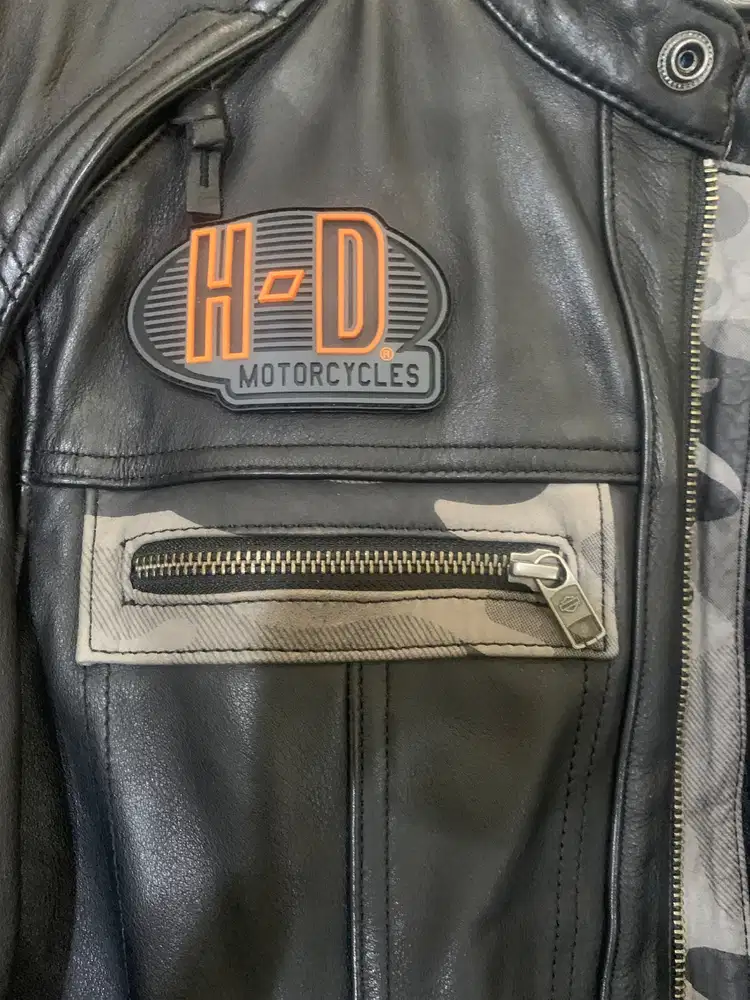 Jaket kulit asli harley davidson like new