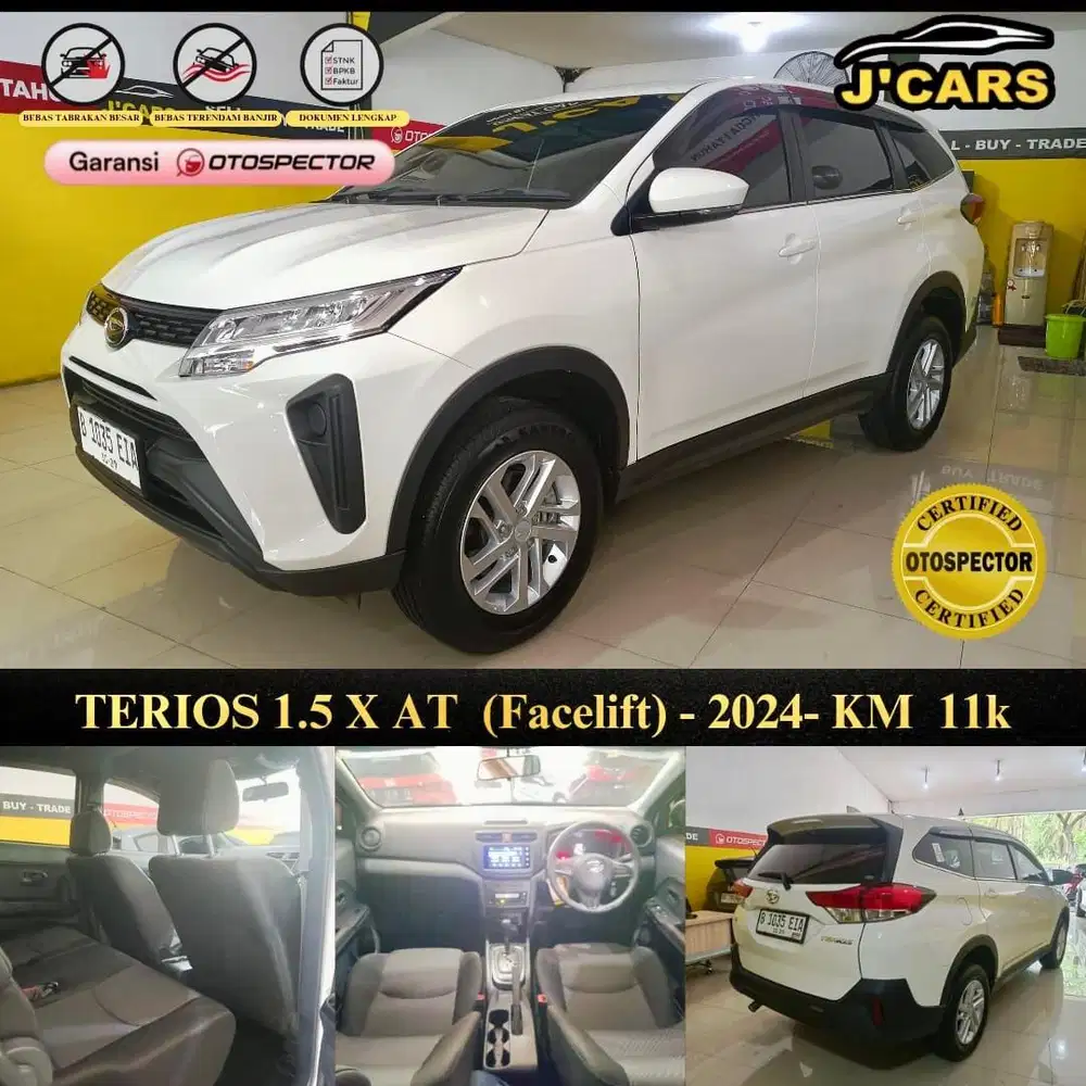 [KM 11k] Daihatsu 1.5 Terios New Facelift X AT 2024 Automatic Murah