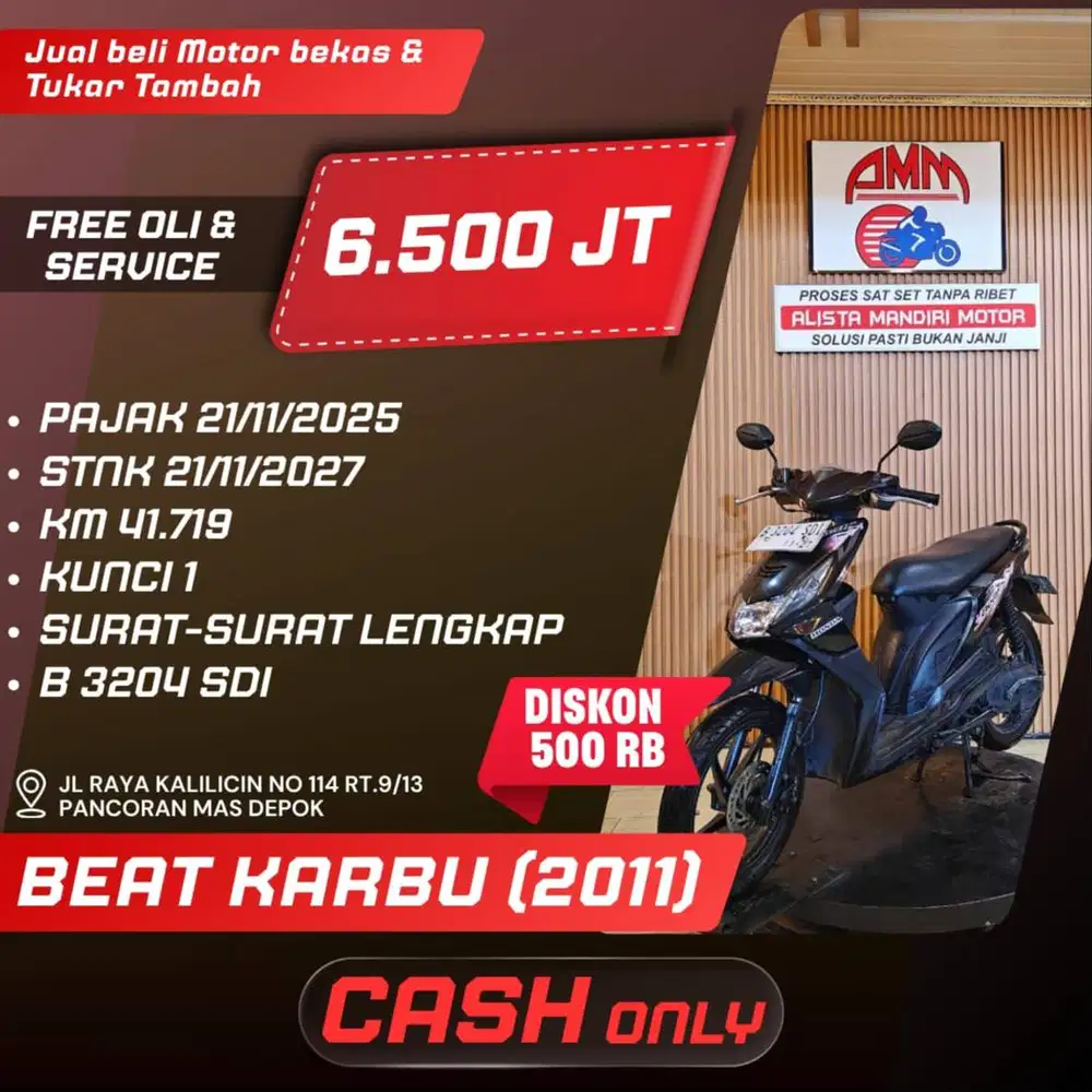 BEAT KARBU 2011 CC 0% KREDIVO TOKPED SPAYLATER INDODANA GOPAYLATER