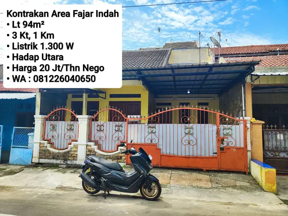 Sewa Rumah Area Dekat Fajar Indah, Sumber, Banyuanyar, Manahan