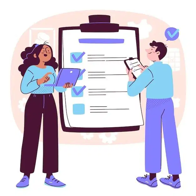 Team admin malam/ team checklist