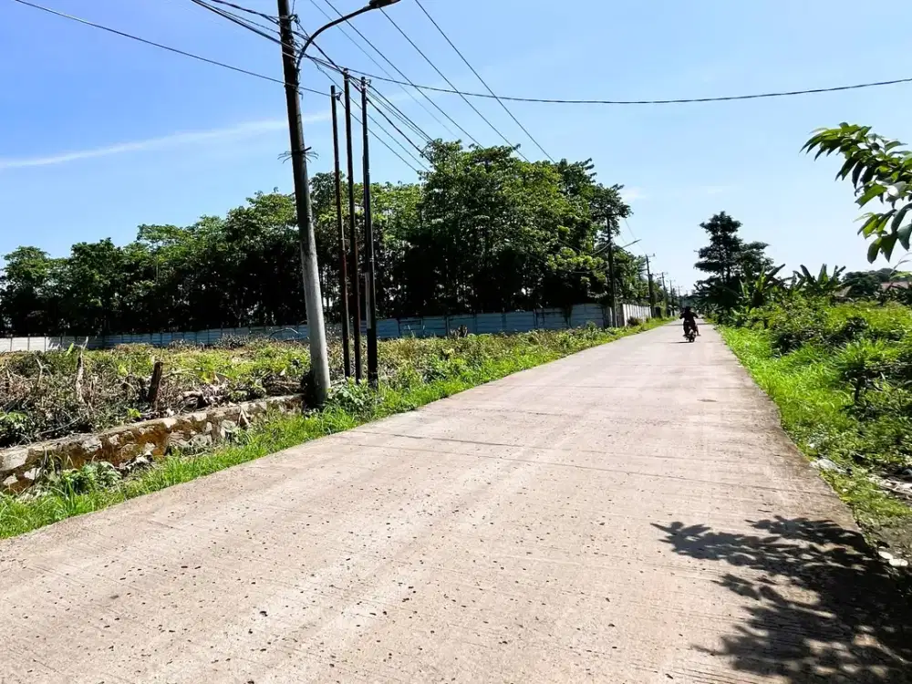Tanah kavling Cisauk-Akses jalan lebar Dekat satsiun Jatake