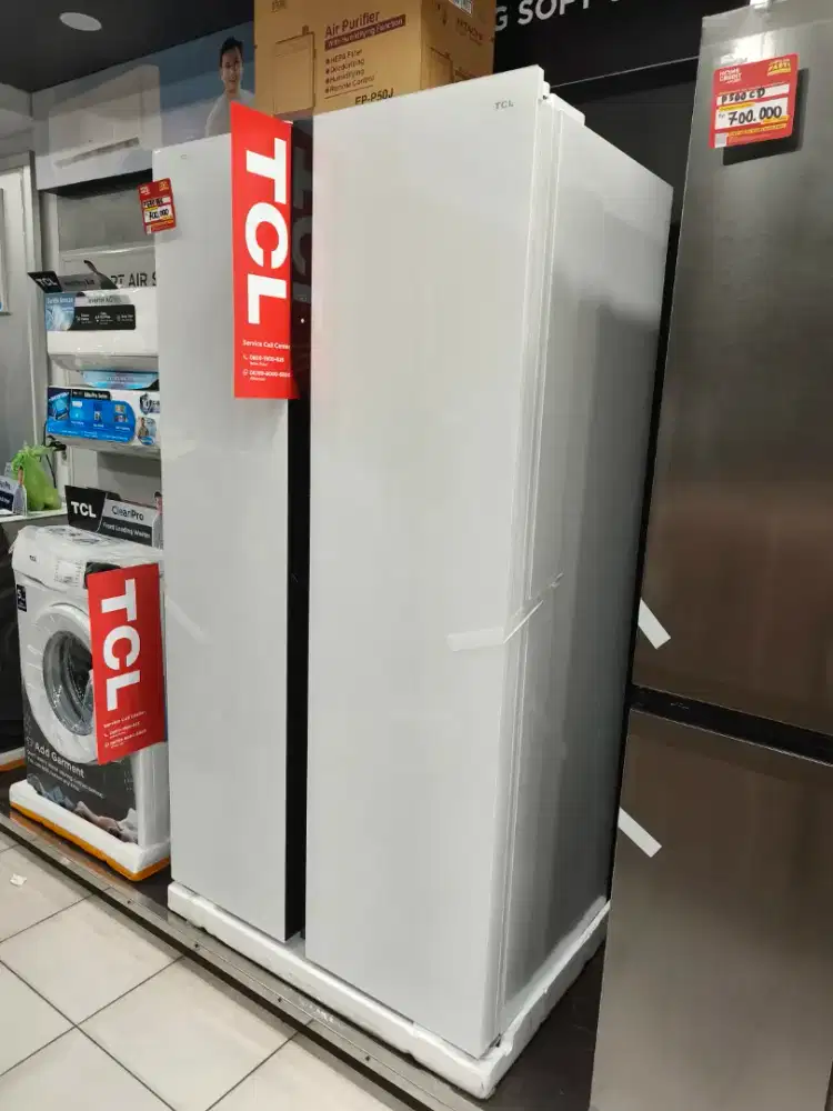 KULKAS SIDE BY SIDE BISA KREDIT SYARAT KTP CICILAN MULAI DARI 700RIIBU