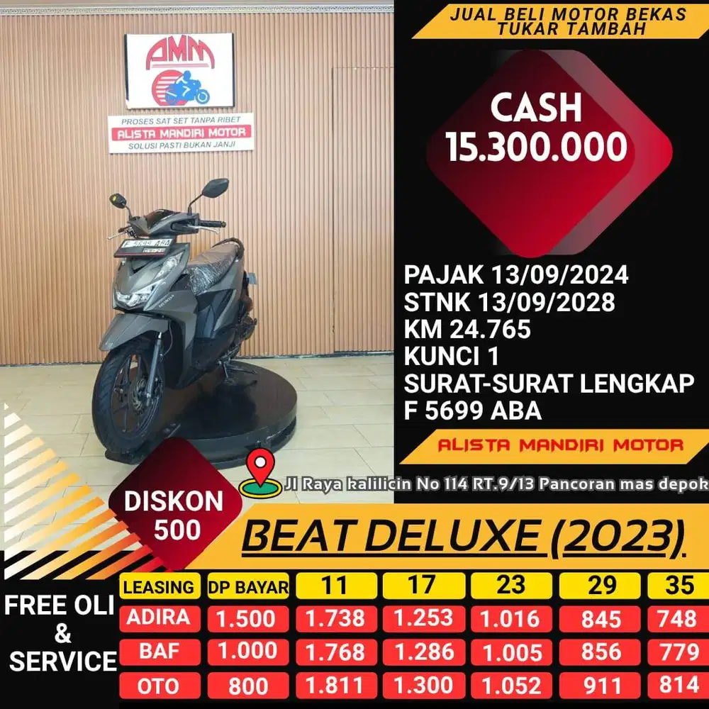 BEAT DELUXE 2023 DP 800 CC 0% KREDIVO TOKPED SPAYLETTER INDODANA GOPA
