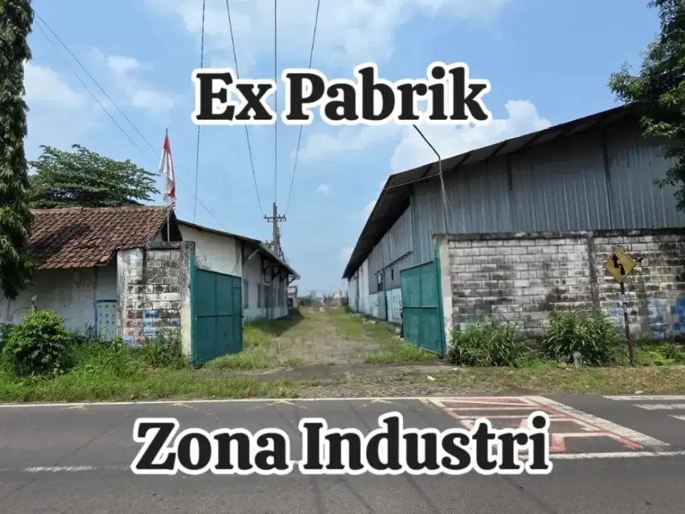 Tanah & Bangunan Ex Pabrik Pasuruan Purwodadi Lokasi Bagus Zona Industri Bisa Diakses Truk Apapun