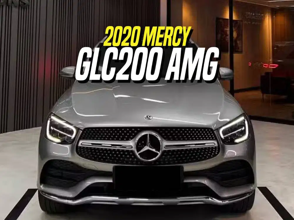 Mercedes Benz GLC200 AMG 2020 Facelift Grey on Black Abu-abu Mercy GLC