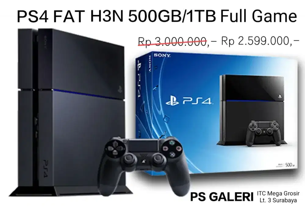 PS4 H3N 500GB/1TB FULL GAME NEW YEAR SALE
