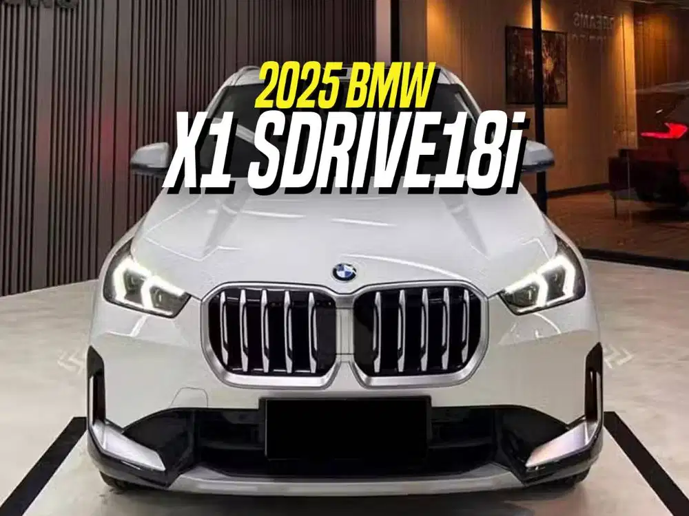 BMW X1 sDrive18i 2025 NIK 2024 White on Black Putih sDrive