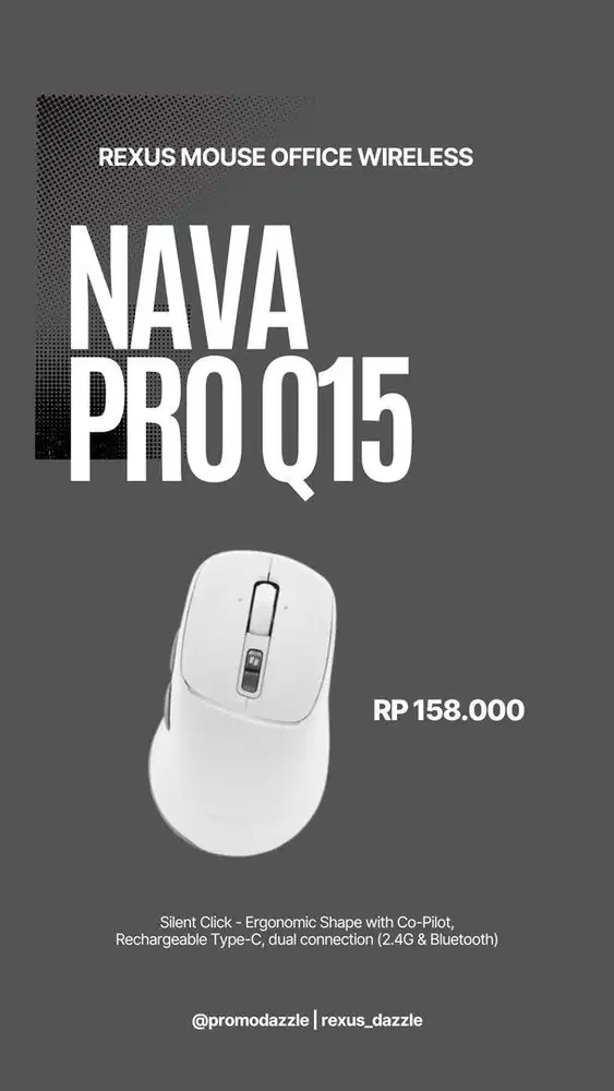 Rexus mouse Nava Q15 mouse bluetooth