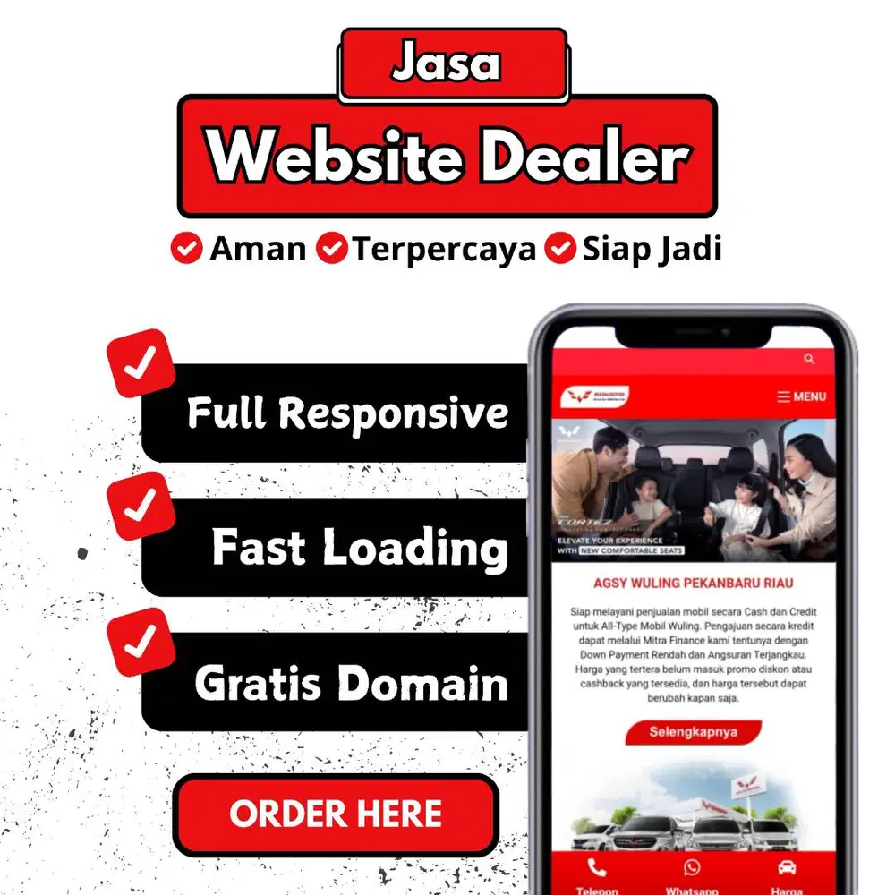 Jasa Website Dealer Premium Mudah Digunakan