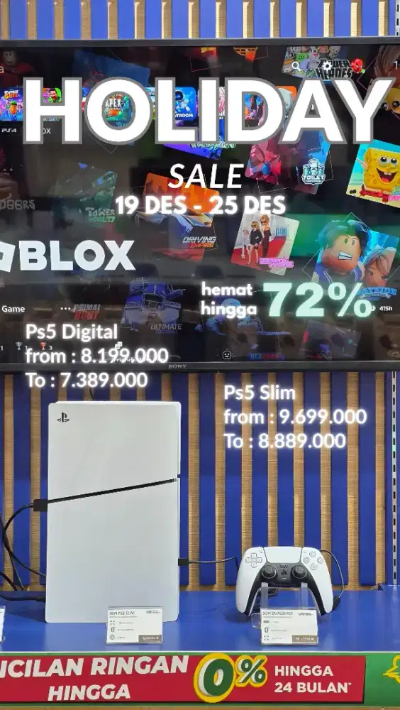PS5 Digital dan PS5 Slim Holiday Sale Harga Turun Bisa Cicilan!!