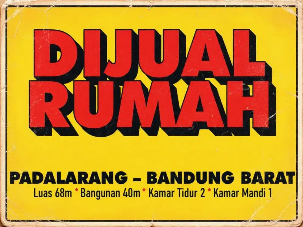 JUAL RUMAH MURAH DI KOMPEL MEGA BODAS, NGAMPRAH, PADALARANG, BANDUNG BARAT.