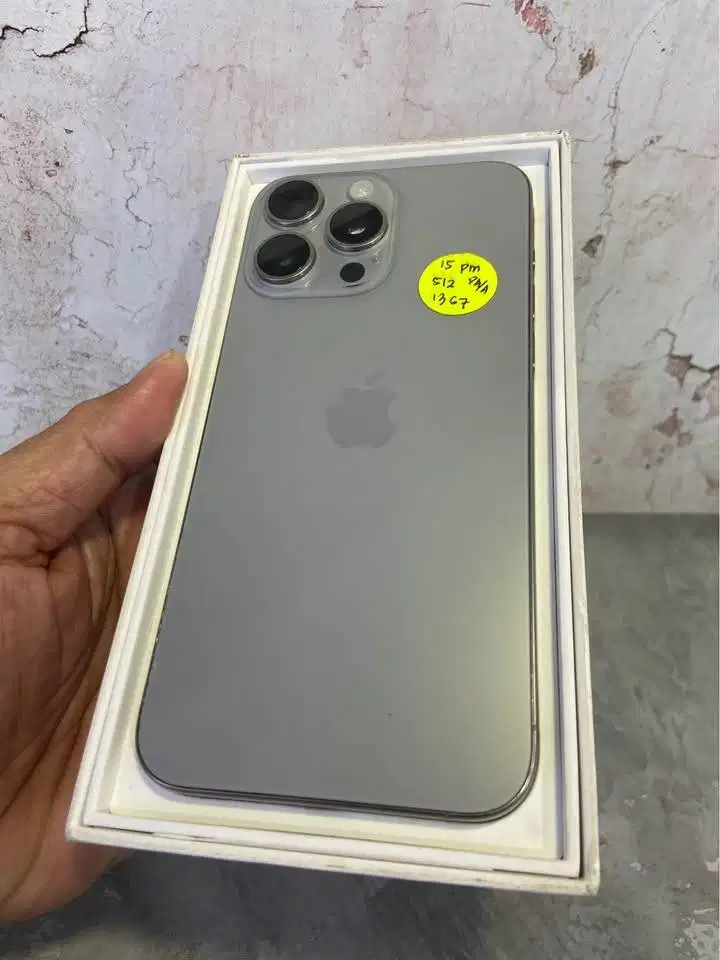 Second IPHONE 15 PROMAX 512gb Natural Titanium IBOX Welljoss
