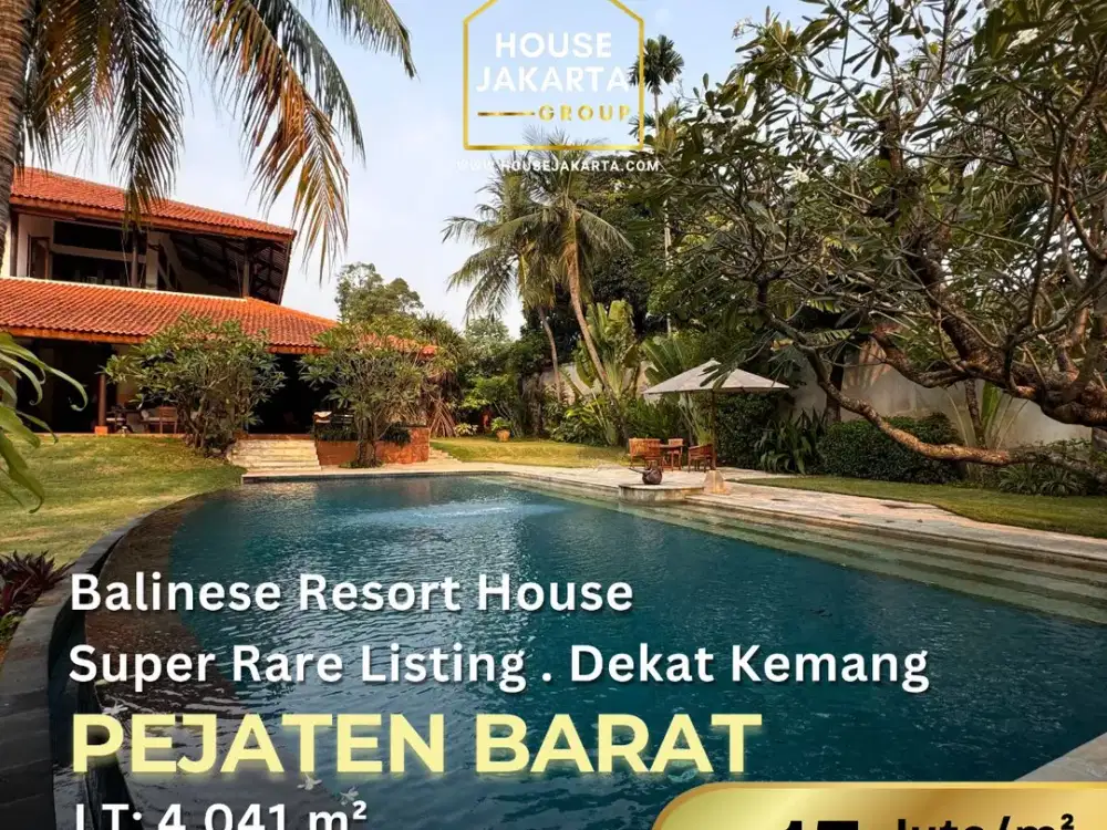 Rumah Nuansa Villa Bali . Rare Listing . Kemang Pejaten Barat