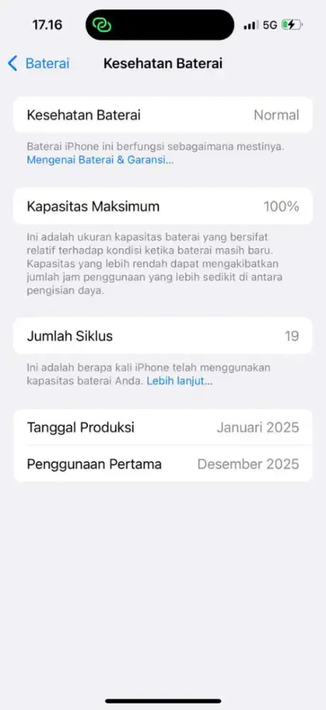 iPhone 15 128 belum satu bulan