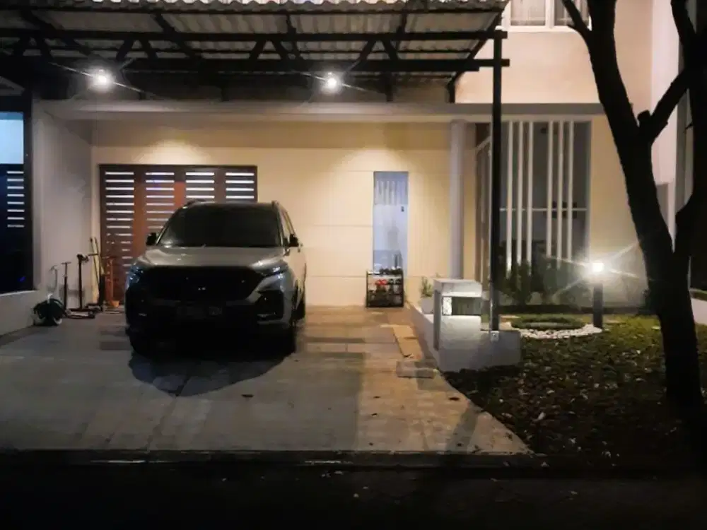 Rumah modern fortune graha raya furnished siap huni