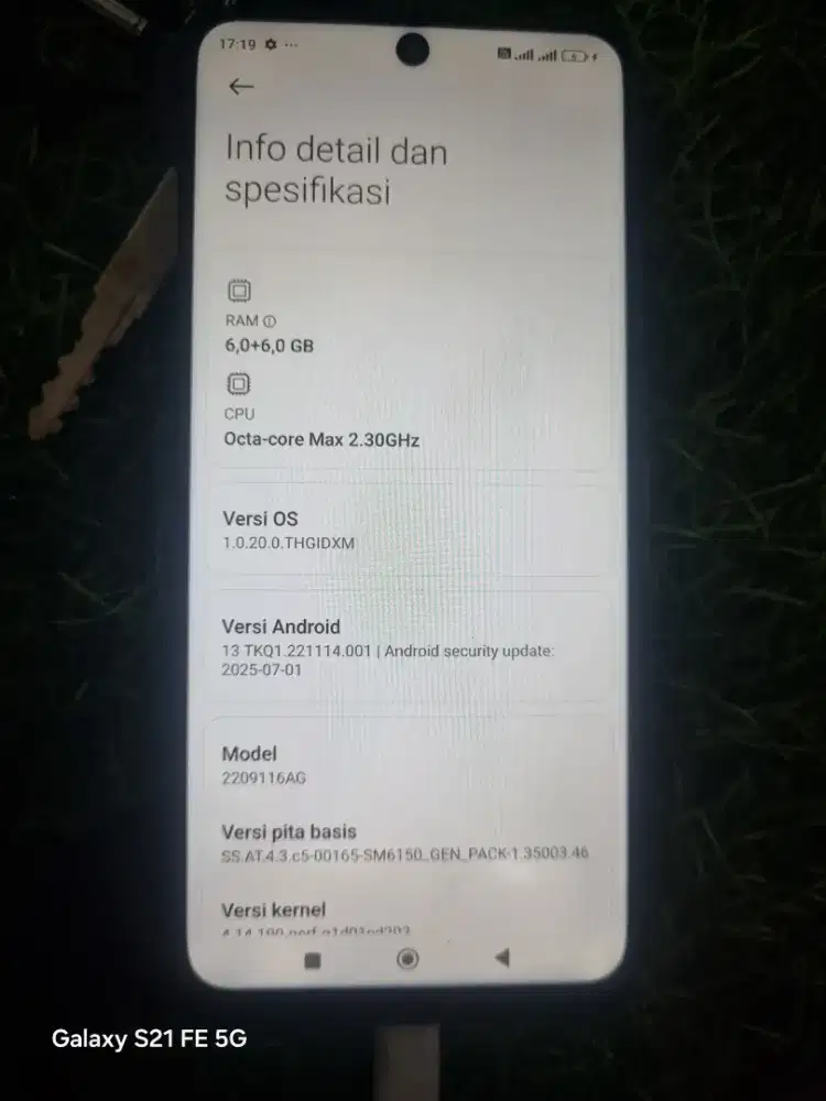 Xiaomi Note 12 Pro 4g 6+6 internal 128