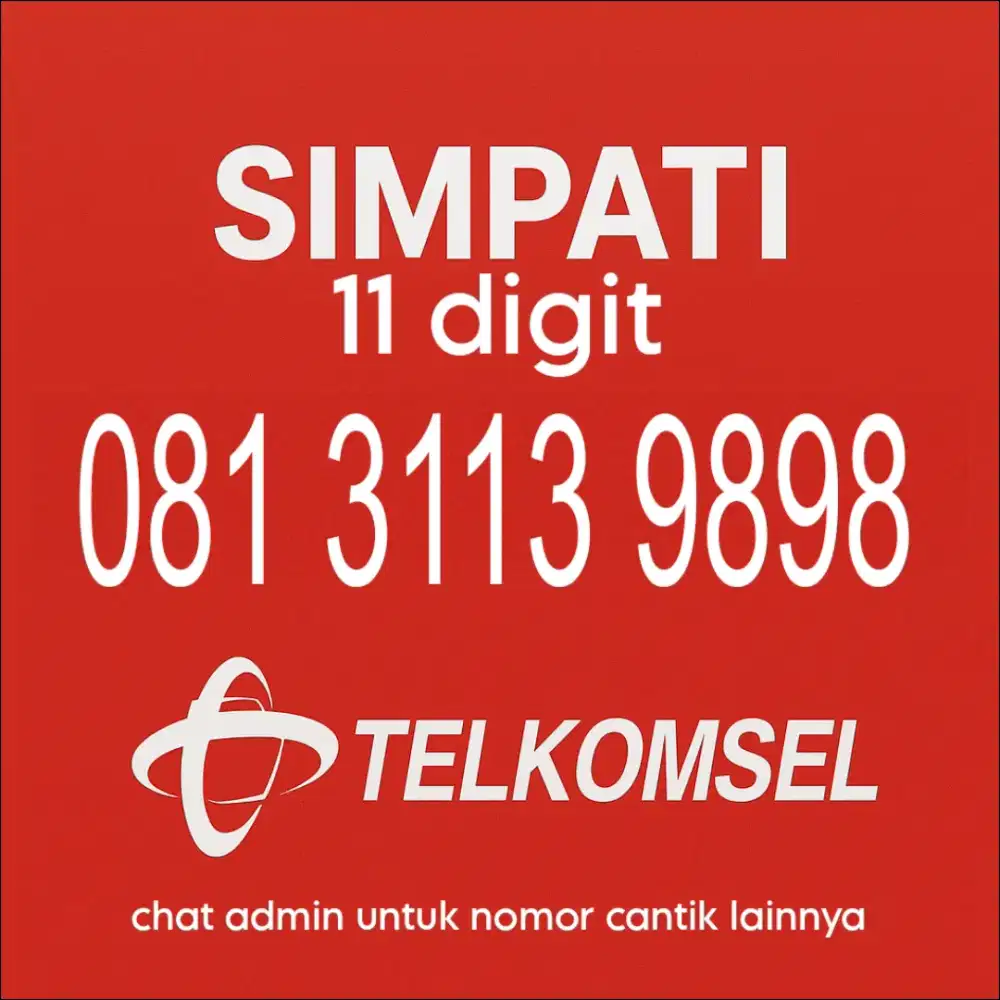 Nomor cantik 11 digit telkomsel simpati 9898