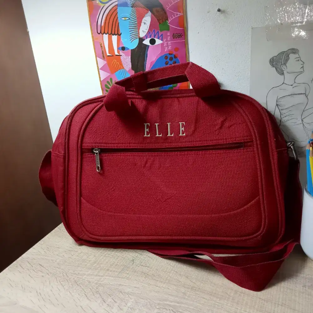 Tas Slingbag Elle Merah Wanita Casual