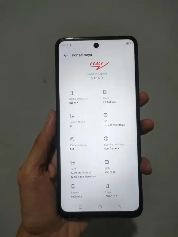 itel rs4 12/256gb batangan