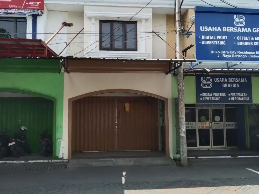 Ruko strategies 2 lt, samping 0 jalan raya