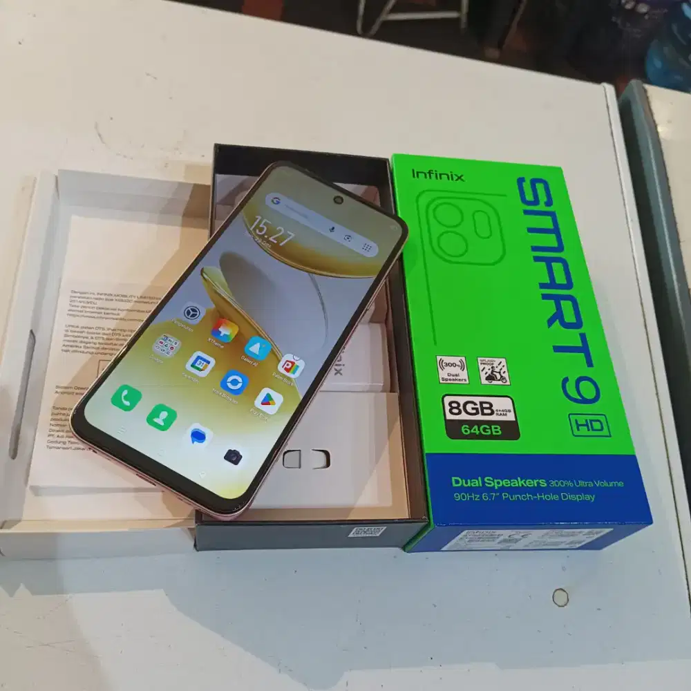 Infinix smart9 4+4)64 Fullshet ori no minus