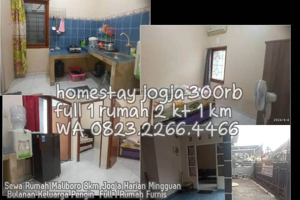 Sewa Rumah Maliboro 8km Jogja Harian Mingguan Bulanan Keluarga Pengin