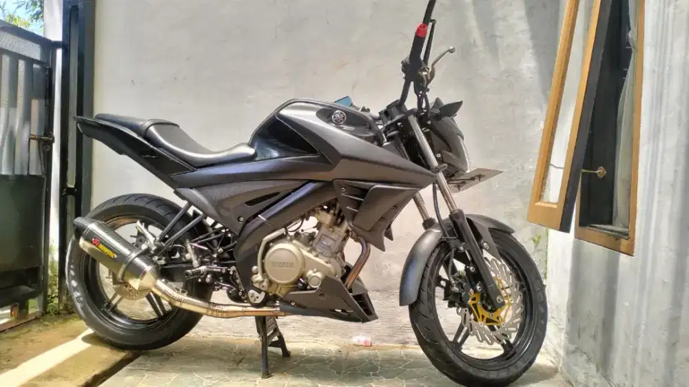 Vixion 2018 masi jos warna full black.