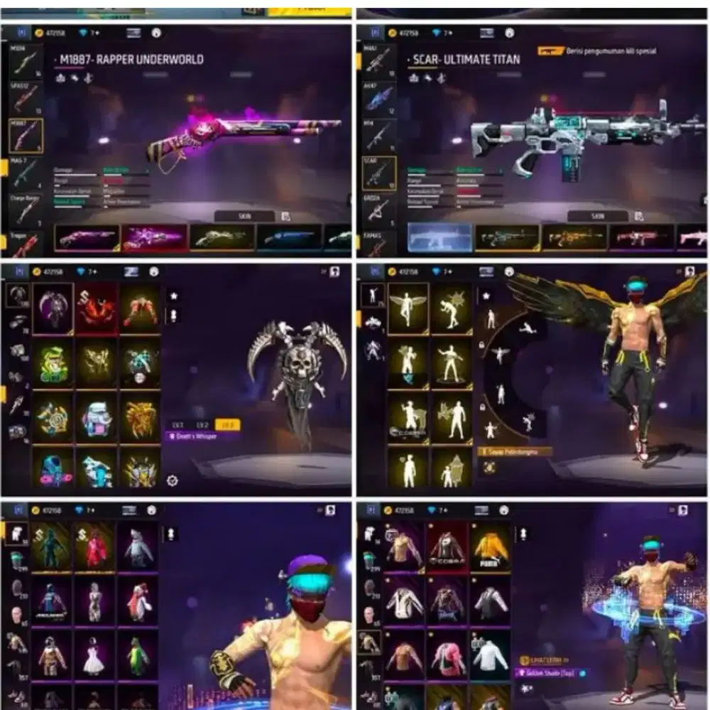 Jual akun ff aman dan amanah