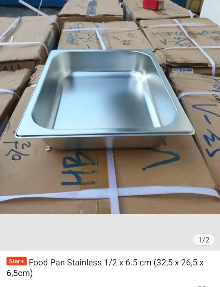 Tray prasmanan stainless tebal