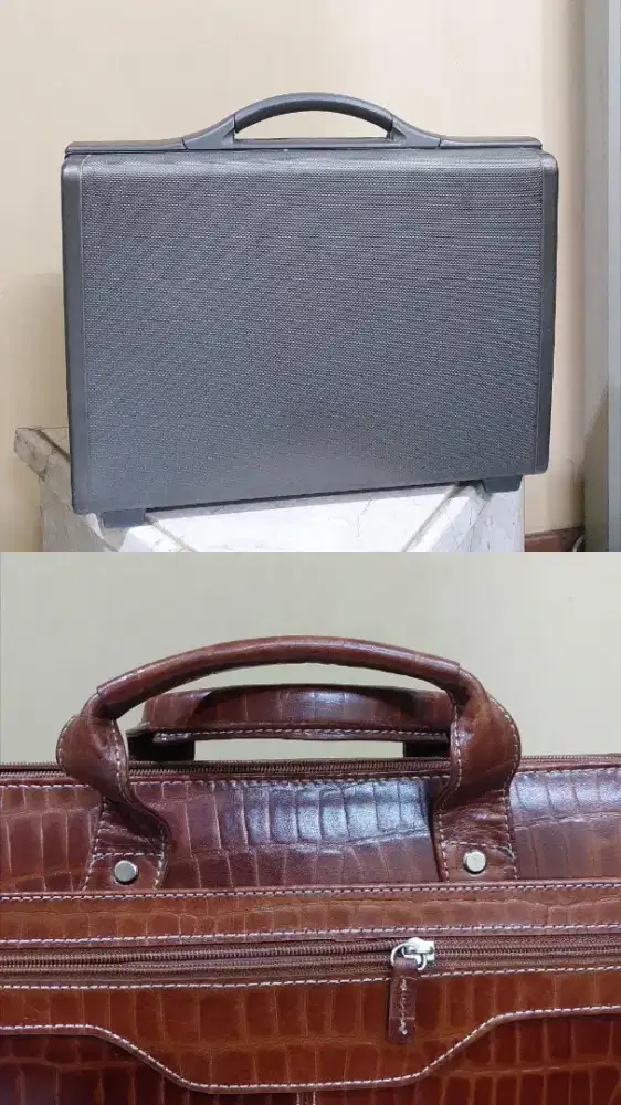 DIJUAL Tas Kerja Kulit Buaya dan Tas / Koper Samsonite Attache Case